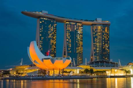 Singapore at night. Credit:  Julien de Salaberry 