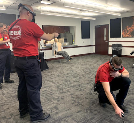 AR training for firefighters